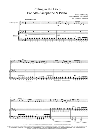 Rolling In The Deep (arr. Andrew Middleton)