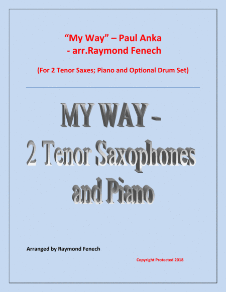 My Way (arr. Raymond Fenech)