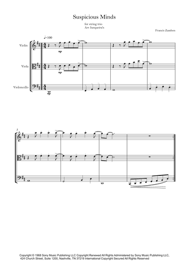Suspicious Minds (arr. Junqueira's)