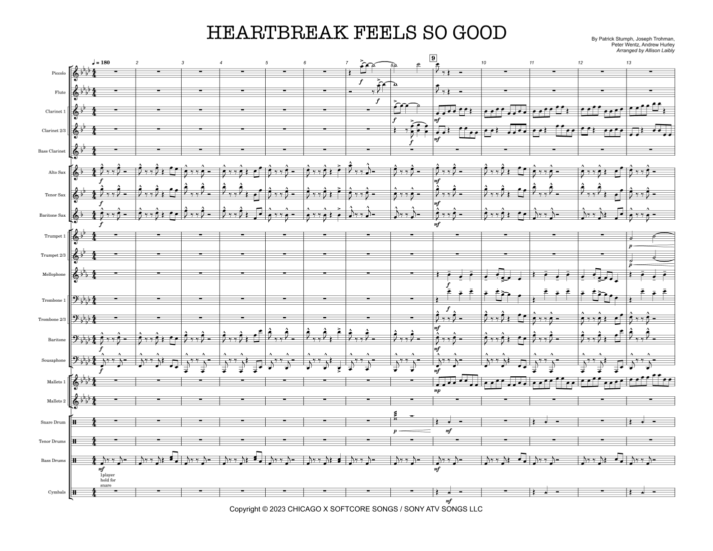 Heartbreak Feels So Good (arr. Allison Laibly)
