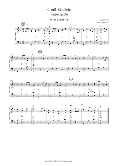 Crodh Chailein (Colin's Cattle) (arr. Julia Gordon)