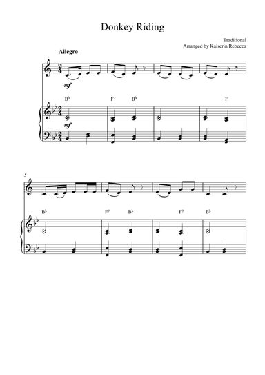 Donkey Riding (arr. Kaiserin Rebecca)