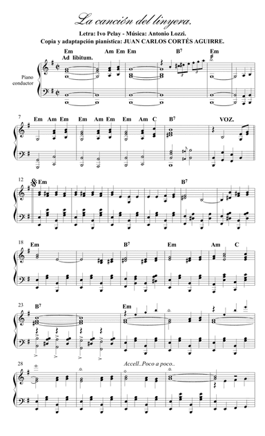 Canción del linyera - Fox trot por Ivo Pelay y Antonio Lozzi (arr. Juan Carlos Cortés A.)