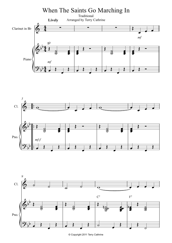 When The Saints Go Marching In (arr. Terry Cathrine)
