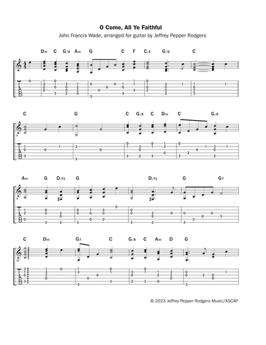O Come, All Ye Faithful (arr. Jeffrey Pepper Rodgers)