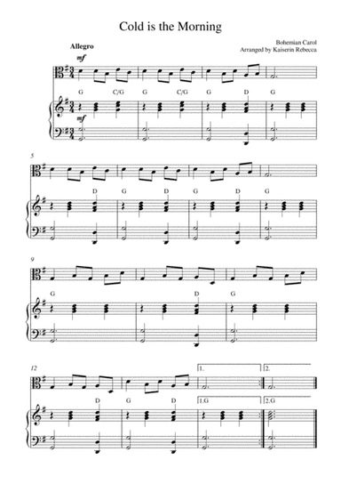 Cold is the Morning (arr. Kaiserin Rebecca)
