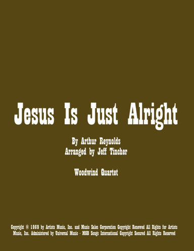 Jesus Is Just Alright (arr. Jeff Tincher)
