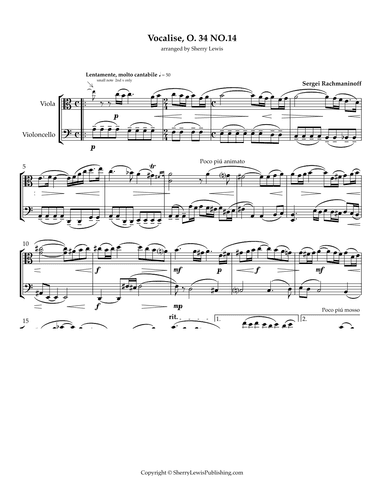 Vocalise (arr. Sherry Lewis)