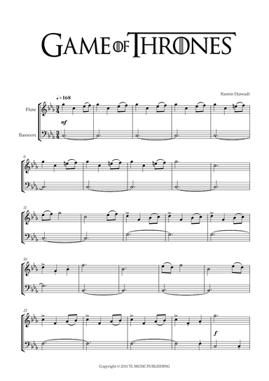 Game Of Thrones (arr. Cadenza Editions)