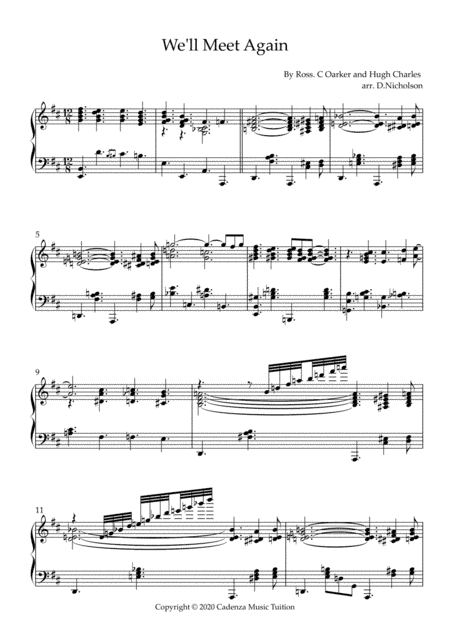 We'll Meet Again (arr. Daniel Nicholson)