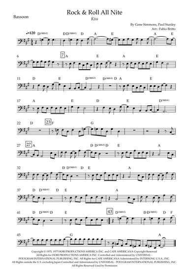 Rock And Roll All Nite (arr. Fabio Britto)