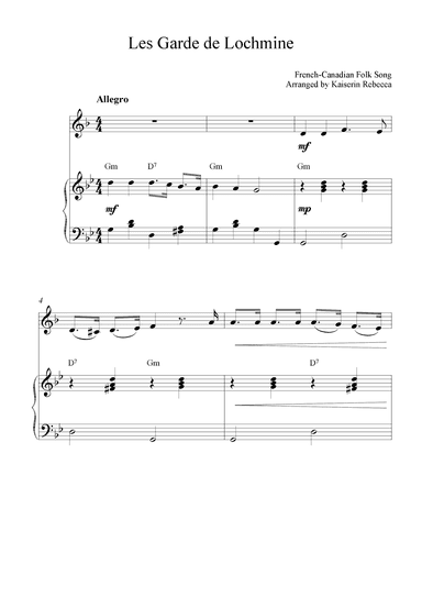 Les Garde de Lochmine (arr. Kaiserin Rebecca)