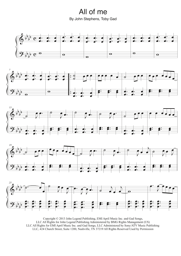 All Of Me (arr. TCW)