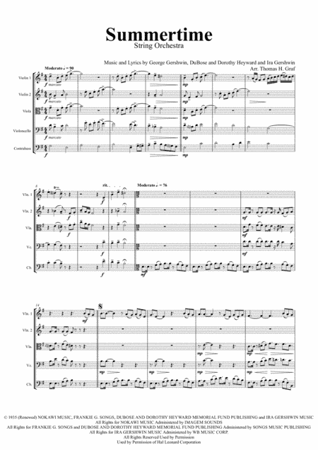 Summertime (arr. Thomas H. Graf)
