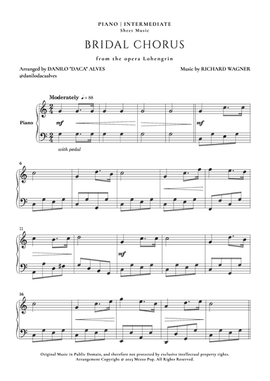 Bridal Chorus (arr. Danilo "Daca" Alves)