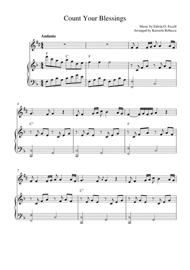 Count Your Blessings (arr. Kaiserin Rebecca)