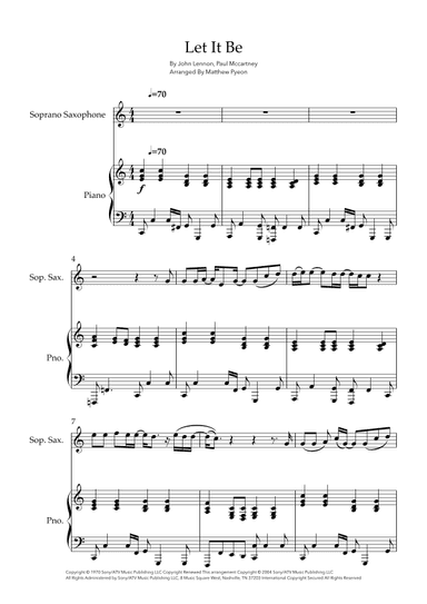 Let It Be (arr. Matthew pyeon)