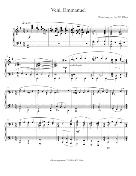 Veni, Emmanuel (arr. PFTMusic)