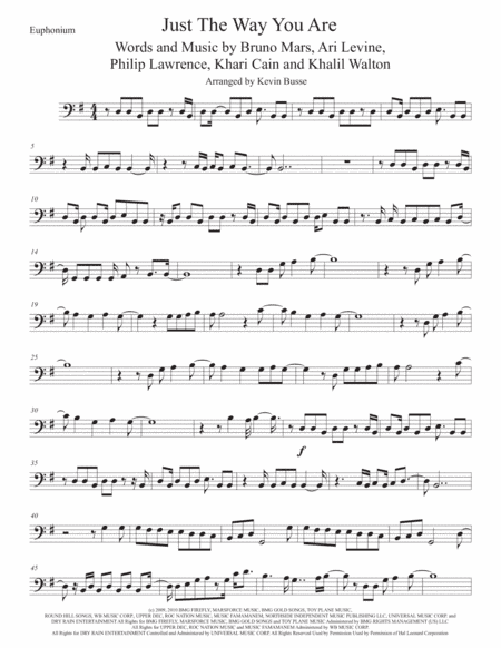 Just The Way You Are (arr. Kevin Busse)