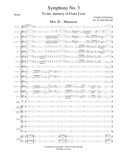 Mvt. IIb. - Maestoso from Symphony No. 3 (arr. Gary Bricault)