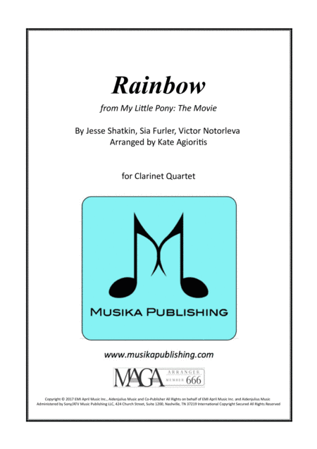 Rainbow (arr. Kate Agioritis)