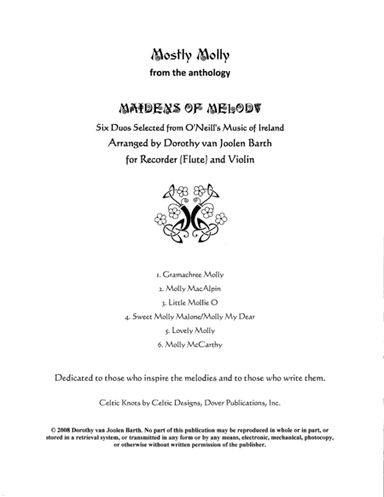 Mostly Molly (6 Duos) (arr. Dorothy van Joolen Barth)