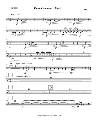 Violin Concerto (2009) Timpani part