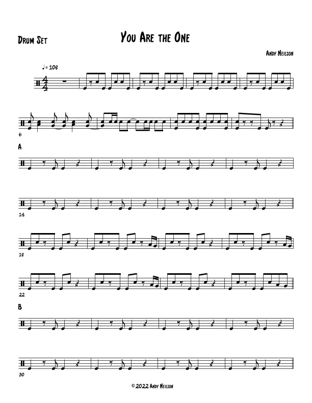 You Are the One - Drum Set
