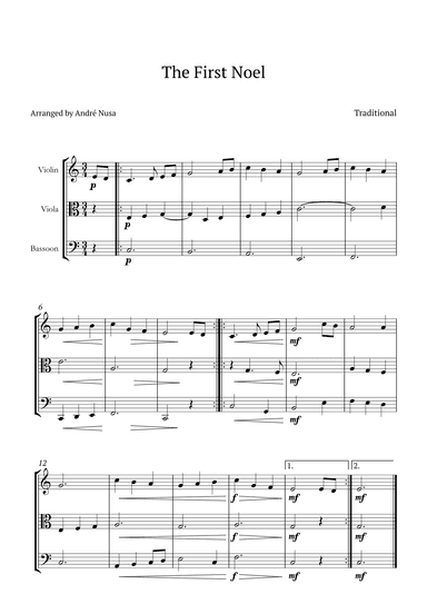 The First Noel (arr. André Nusa)