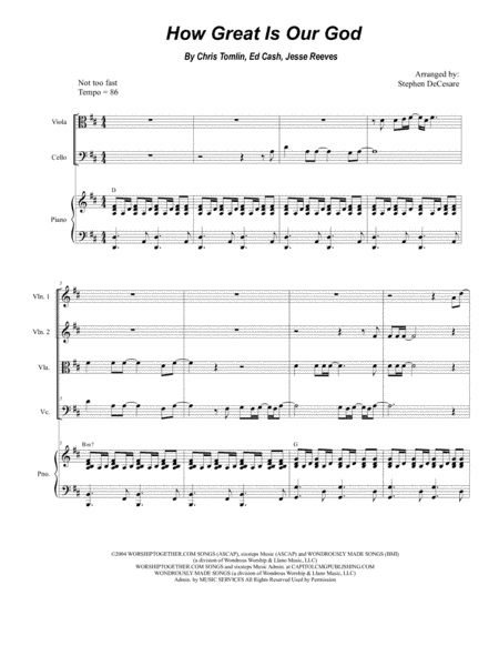 How Great Is Our God (arr. Stephen DeCesare)