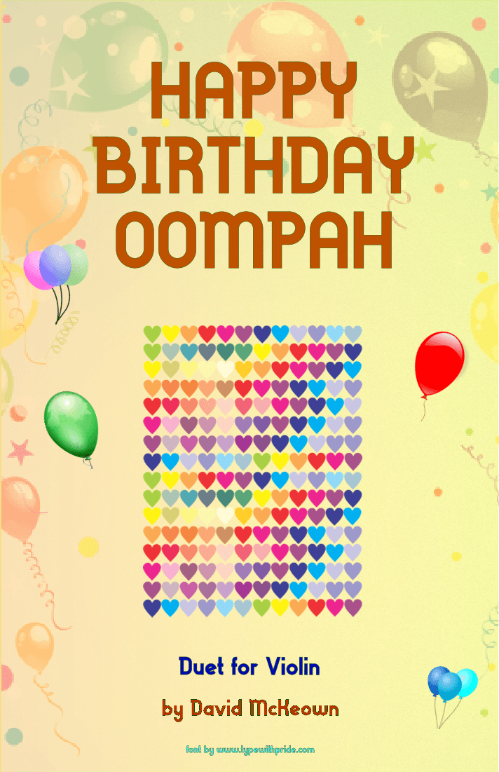 Happy Birthday Oompah, for Violin Duet (arr. David McKeown)