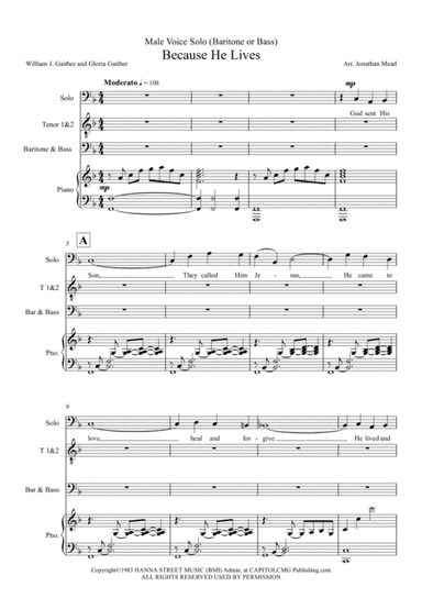 Because He Lives (arr. Jonathan Mead)