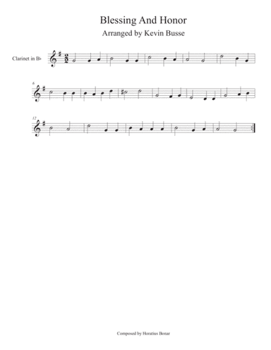 Blessing and Honor - Clarinet (arr. Kevin Busse)