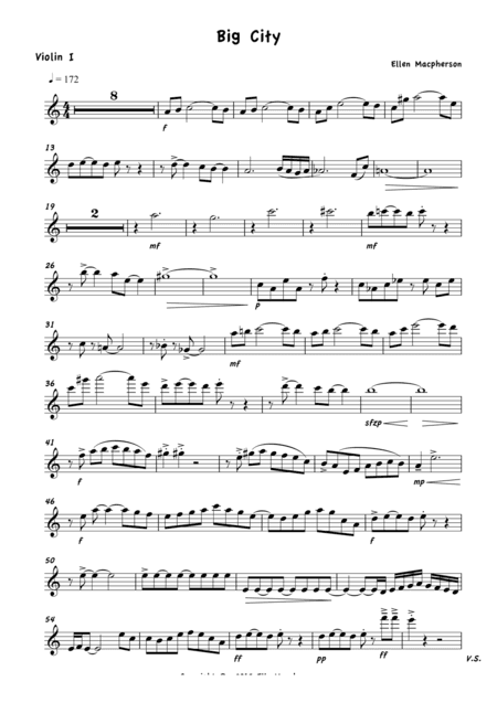 Big City for String Quintet