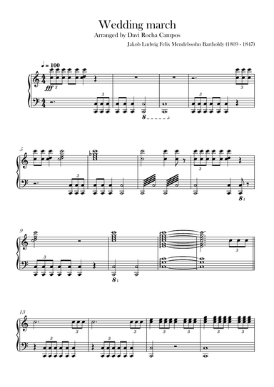 Wedding march (arr. Davi Rocha Campos)