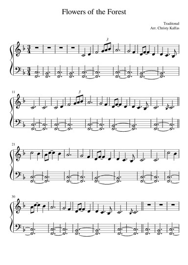 Flowers of the Forest (arr. Christy Kalfas)