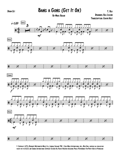 Bang A Gong (get It On) (arr. Gavyn Holt)