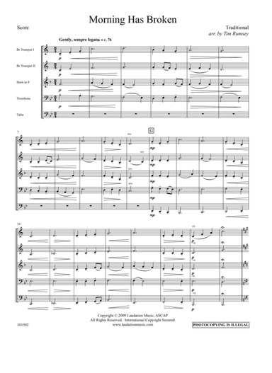 Morning Has Broken (arr. Tim Rumsey)