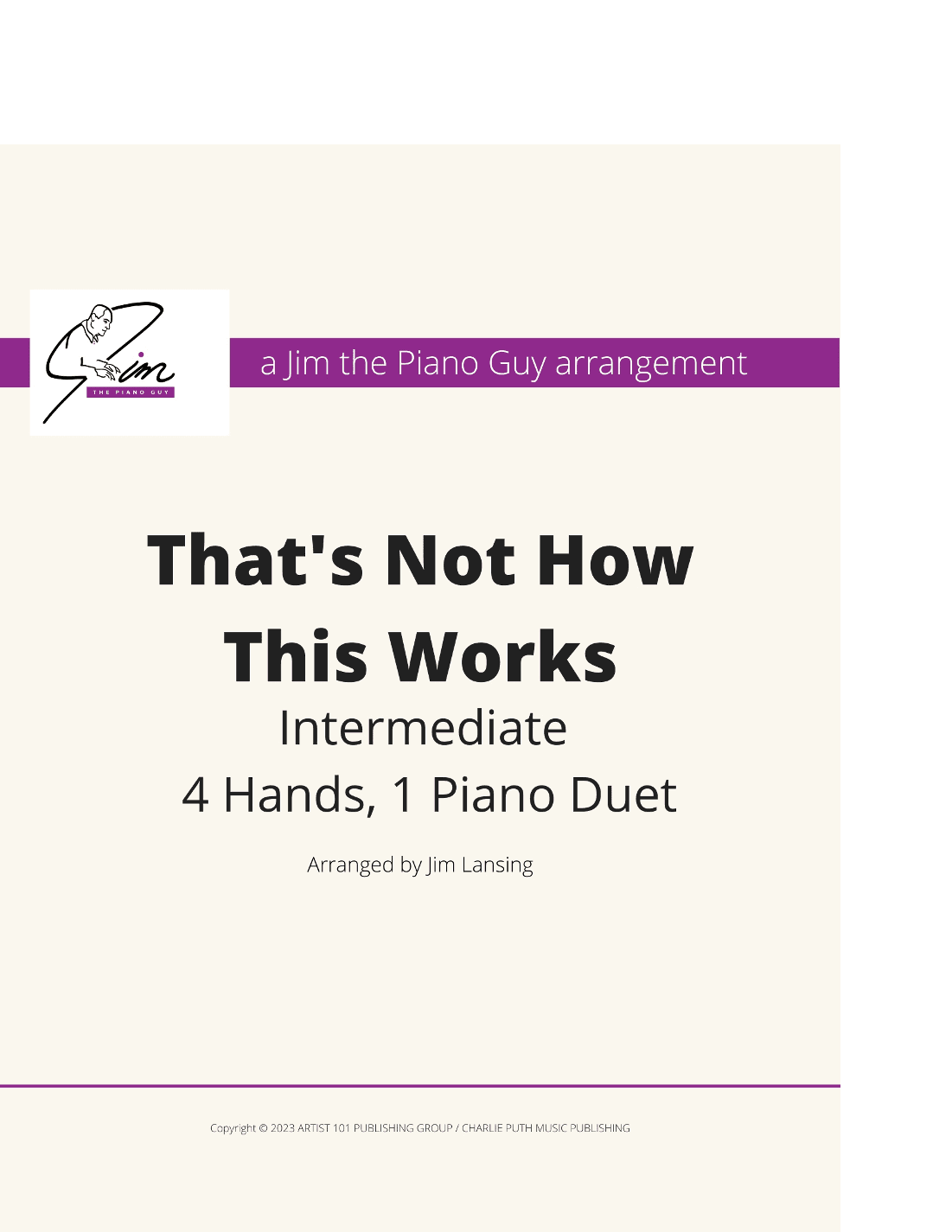 That's Not How This Works Feat. Dan + Shay (arr. Jim Lansing)