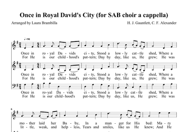 Once in Royal David's City (arr. Laura Brambilla)