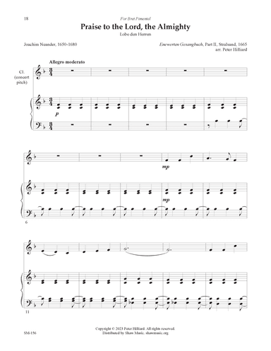 Praise to the Lord, the Almighty (arr. Peter Hilliard)