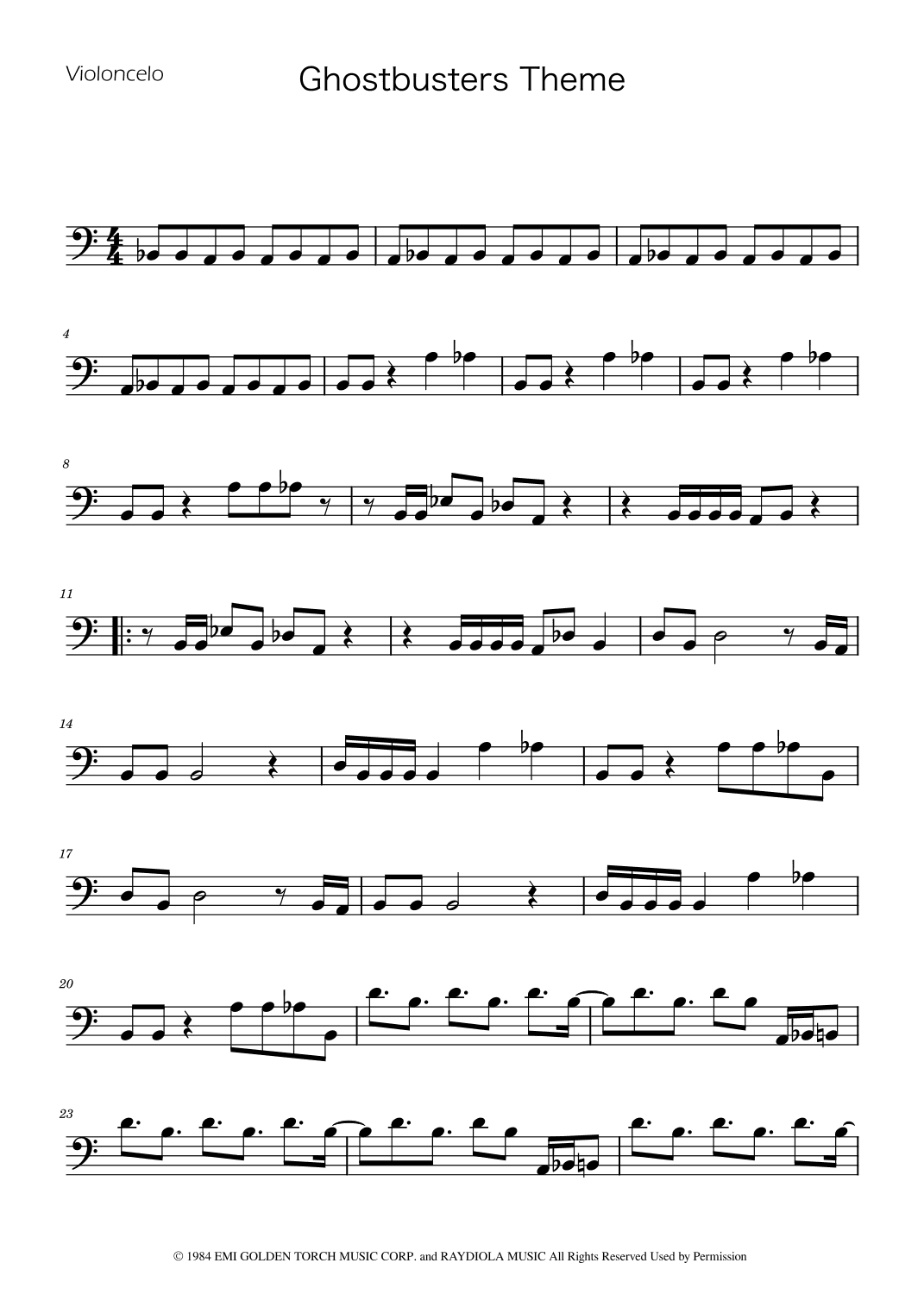 Ghostbusters (arr. Ygor Nunes)