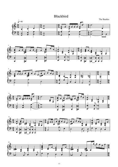 Blackbird (arr. The Beatles)