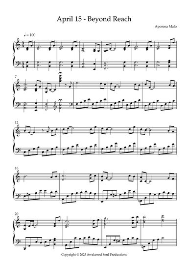 April 15 - Beyond Reach