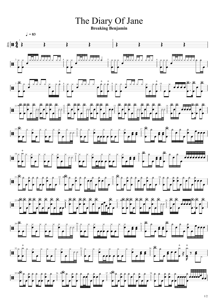 The Diary Of Jane (arr. Cyril Mayer)