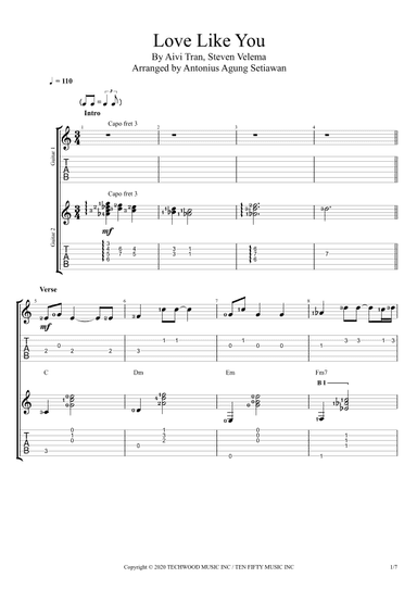 Love Like You (end Credits) (arr. Antonius Agung Setiawan)