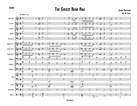 Grizzly Bear Rag - Score (arr. Michael Coury)