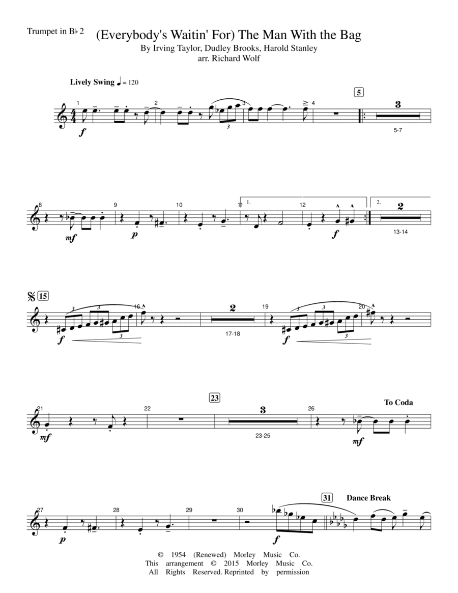 (everybody's Waitin' For) The Man With The Bag (arr. Richard Wolf)