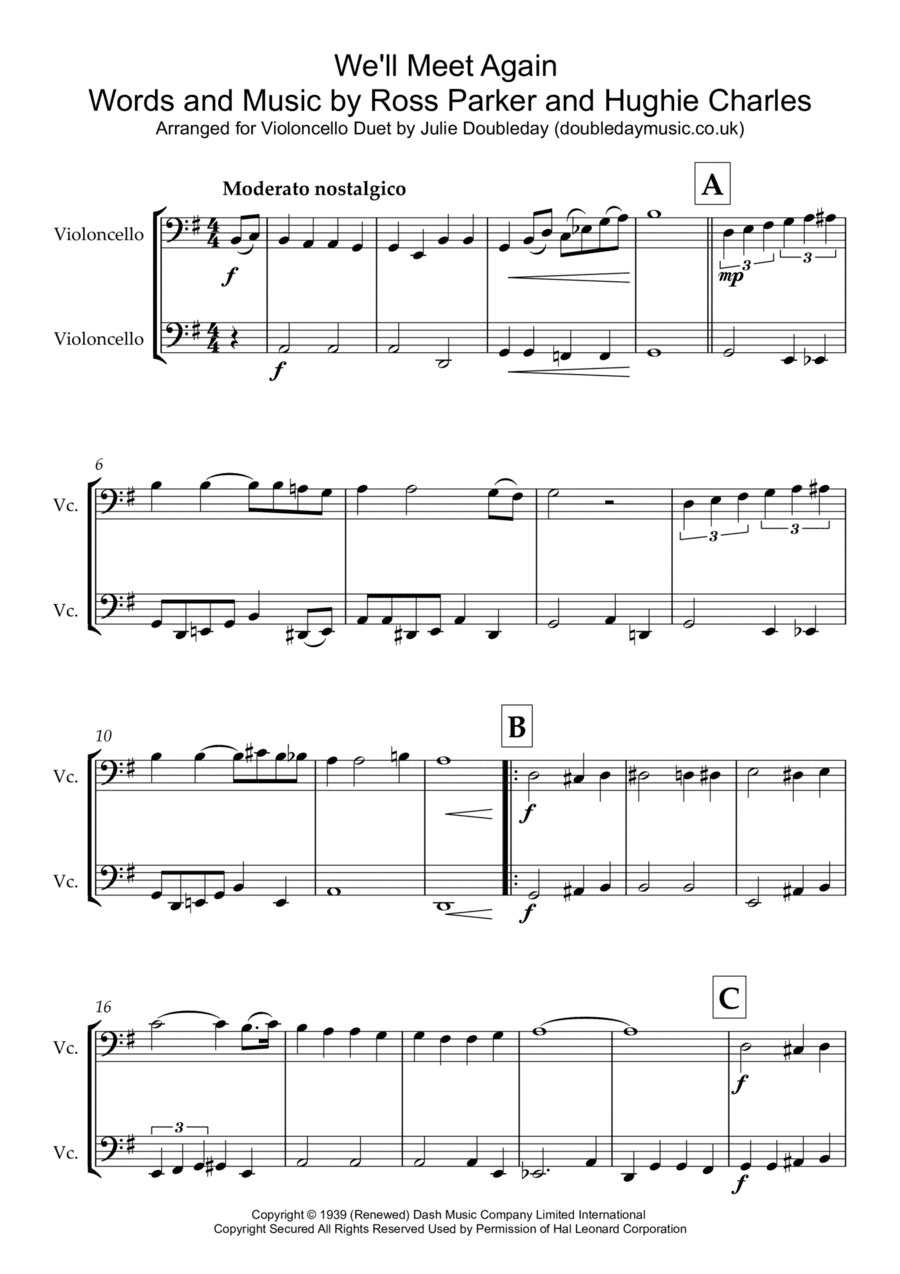 We'll Meet Again (arr. Julie Doubleday)