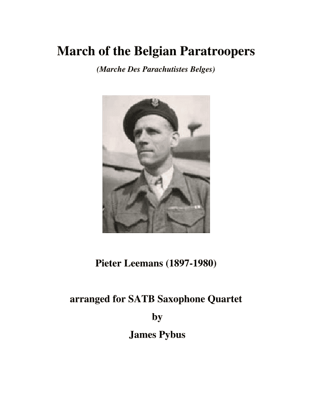March Of The Belgian Paratroops (marche Des Parachutistes Belges) (arr. James Pybus)